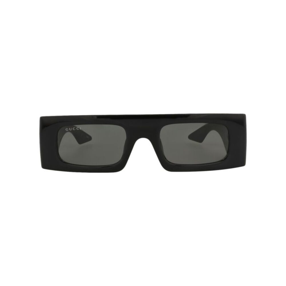 Gucci Shield-Frame Injection Sunglasses Black Womens
